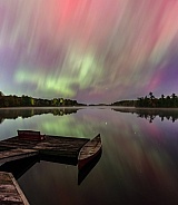 Aurora over Long Lake