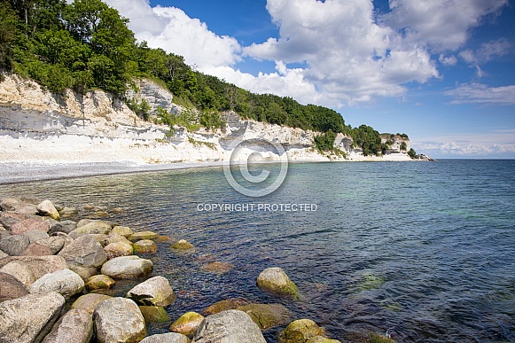 Denmark the limestone and chalk cliffs. Denmark the limestone and chalk cliffs.