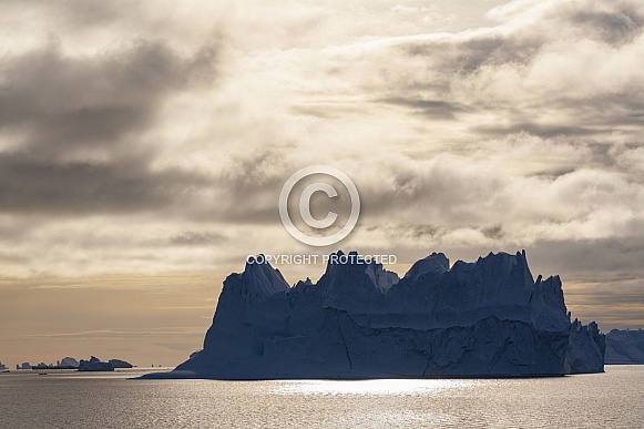 Iceberg floating in Scoresbysund - Greenland