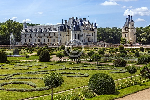 Gardens of Chateau de Chenonceau - France