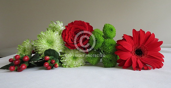 Red And Green Bouquet