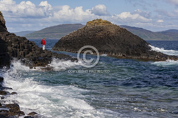 Basalt rock formation - Staffa - Scotland Basalt rock formation - Staffa - Scotland