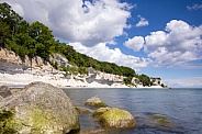 Denmark the limestone and chalk cliffs.