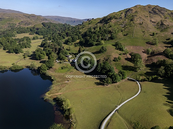 Loughrigg Tarn in the Lake District - England