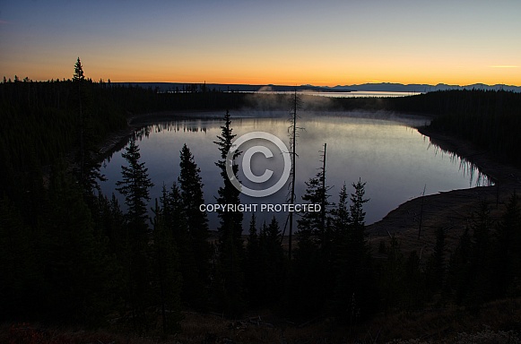 Sunrise at Yellowstone Lake Sunrise at Yellowstone Lake