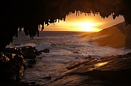 grotto sunset