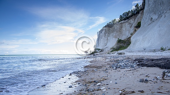 Denmark the limestone and chalk cliffs. Denmark the limestone and chalk cliffs.