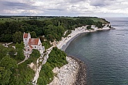 Denmark the limestone and chalk cliffs.