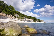 Denmark the limestone and chalk cliffs.