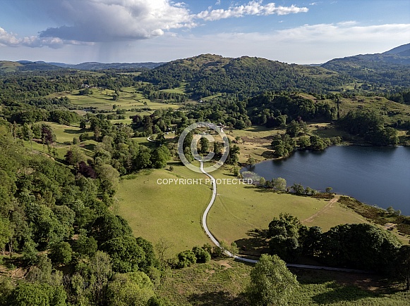 Loughrigg Tarn in the Lake District - England