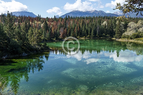 Valley of the five lakes in Canada Valley of the five lakes in Canada