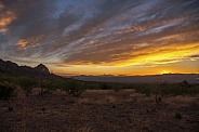 Sunset at Elephant Rock in Arizona
