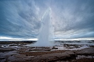 Iceland Geysir shooting high