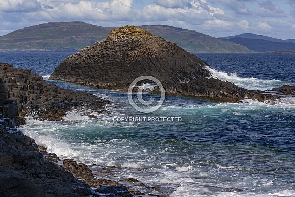 Basalt rock formation - Staffa - Scotland