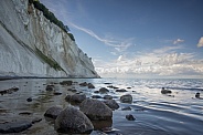 Denmark the limestone and chalk cliffs.