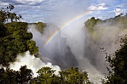 Victoria Falls viewed from the Zimbabwe