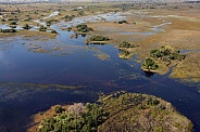 Aerial view - Okavango Delta - Botswana