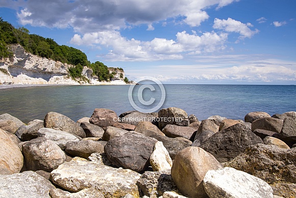 Denmark the limestone and chalk cliffs. Denmark the limestone and chalk cliffs.