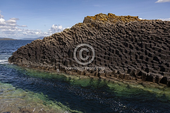 Basalt rock formation - Staffa - Scotland Basalt rock formation - Staffa - Scotland