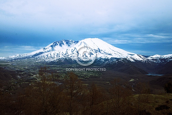 Mount St Helens and the surrounding parkland