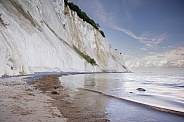 Denmark the limestone and chalk cliffs.