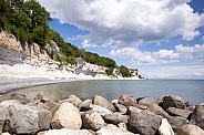 Denmark the limestone and chalk cliffs.