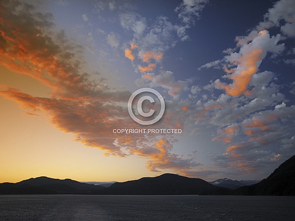 Dramatic sky - Inside Passage - Alaska