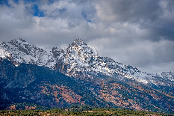 Teton Range with New Snow