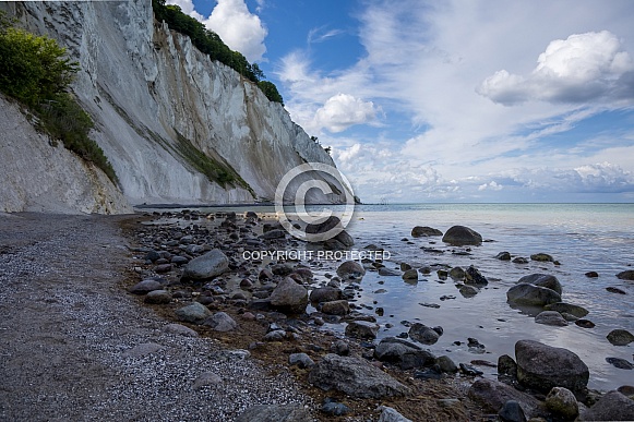 Denmark the limestone and chalk cliffs. Denmark the limestone and chalk cliffs.