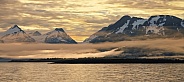 Dawn at the Inside Passage - Alaska