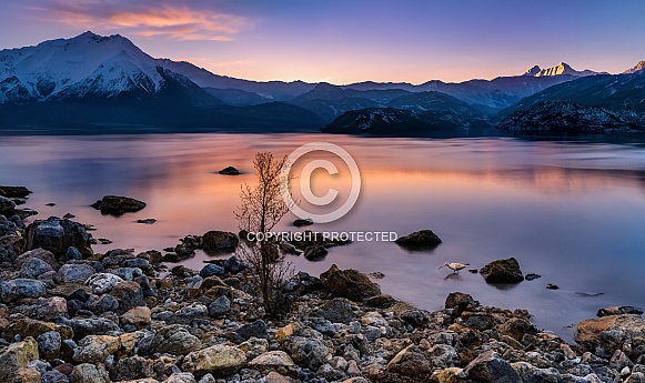 Dusk in Torres del Paine National Park - Patagonia - Chile