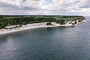 Denmark the limestone and chalk cliffs.