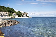Denmark the limestone and chalk cliffs.