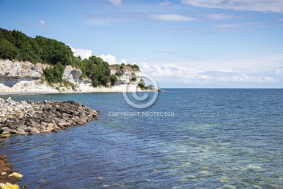 Denmark the limestone and chalk cliffs. Denmark the limestone and chalk cliffs.