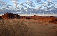 Aerial view of the Namib Desert - Namibia