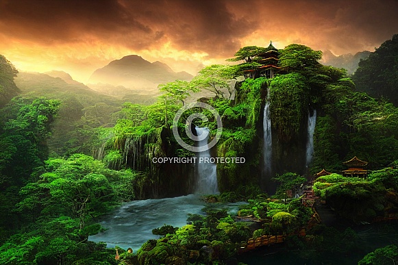 Waterfall in the Jungle