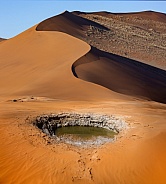 Waterhole in the Namib Desert - Namibia