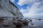 Denmark the limestone and chalk cliffs.