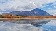 Autumn Landscape in Alaska Wilderness