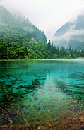 Foggy Blue Lake