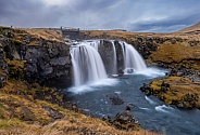 Upper Confess waterfalls in Iceland