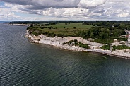 Denmark the limestone and chalk cliffs.