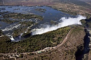 Aerial view of Victoria Falls - Africa