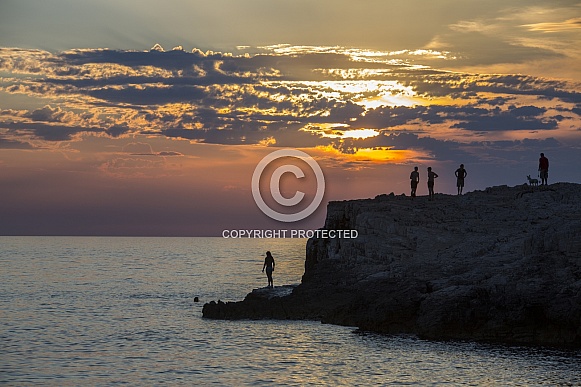 Sunset near Pula - Croatia