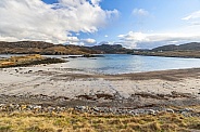 Beach scene at low tide - Scotland