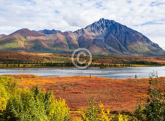 Autumn Landscape in Alaska Wilderness Autumn Landscape in Alaska Wilderness