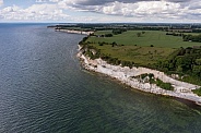 Denmark the limestone and chalk cliffs.