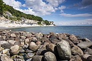 Denmark the limestone and chalk cliffs.