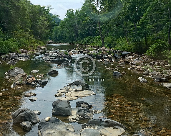 A Rocky Creek in the Mountains of Arkansas
