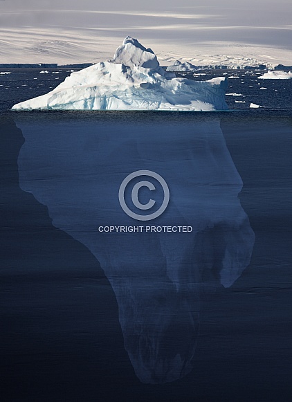 Iceberg - 90 percent underwater - Antarctica